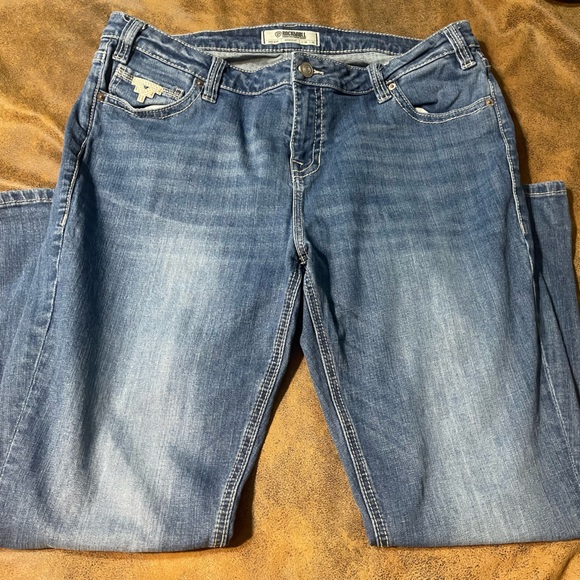 Rock & Roll Denim Bootcut Jeans - Picture 1 of 3